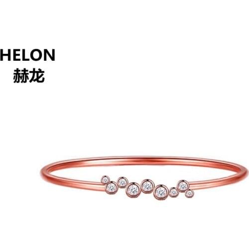 0.13ct SI/H Natural Diamonds Engagement Wedding Ring Solid 14k Rose Gold Annversary Band Graduation Valentine Gift