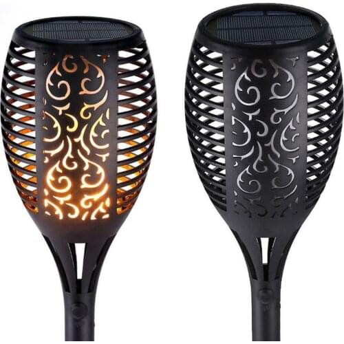 1/2/4pcs LED Solar Flame Lamp Flickering Outdoor IP65 Waterproof Landscape Yard Garden Light Lighting Torch Light