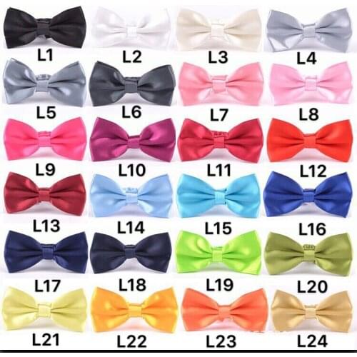 1000pcs/lot mens adult candy color Plain Bowtie/men Tuxedo General Party Neckties Butterfly Bow tie