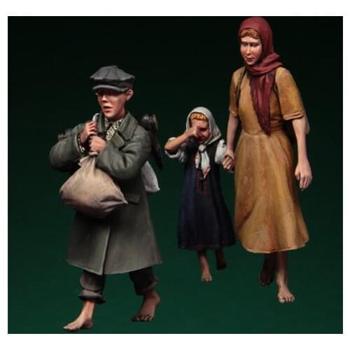 1/35 Resin Figure Model Kit 089 Russian refugees, 1941-45 Children Three Figures Unassembled unpainted Top