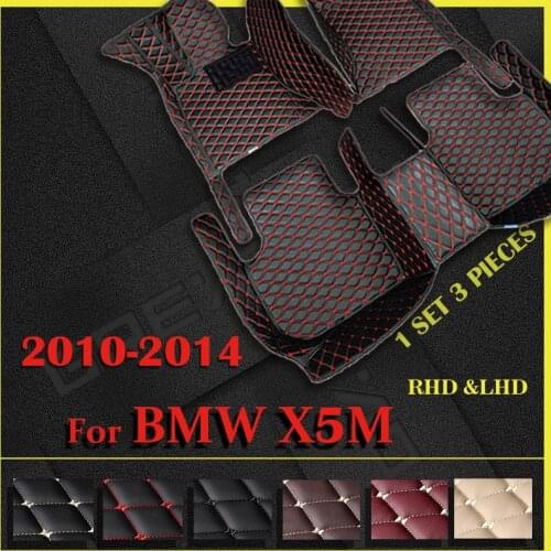 Car floor mats for BMW X5M 2010 2011 2012 2013 2014 Custom auto foot Pads automobile carpet cover