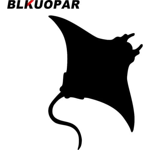 BLKUOPAR for Manta Ray Car Stickers Simple Anime Decals Occlusion Scratch Vinyl Sunscreen Luggage Trunk Decor Car Label