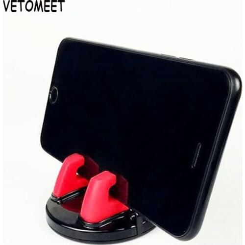 VETOMEET Car Phone Holder Universal Silicone Mount Mobile SmartPhone No Magnetic Holder For iPhone XS X Samsung in Car