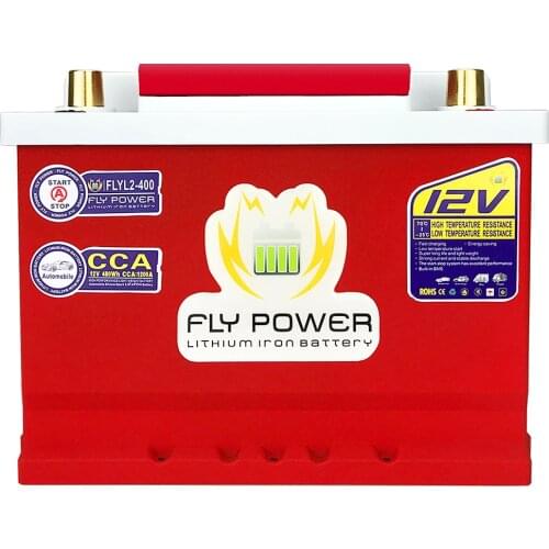FLYL2-400 High Power 12V 480Wh CCA1200A Automobile lithium iron battery With Jump Starter Protection motor car LiFePO4 battery