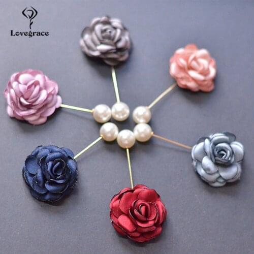 Lovegrace Boutonniere Buttonhole Wedding Corsage Flowers Bridesmaid Dress Brooches Men Wedding Buttonhole Planner Corsage Pin