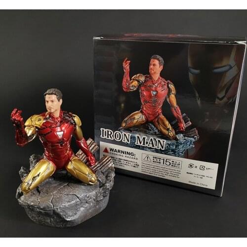 Marvel Avengers Endgame Iron Man MK85 Tony Stark Figure Model Desktop Ornaments Collectibles Model Toy Gift