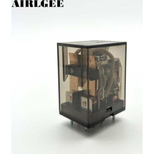 HHC68A-2Z LY2 DC 24V Coil 8 Pins 2NO 2NC Power Electromagnetic Relay For PCB Free Shipping