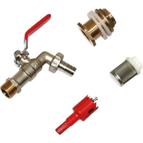 IBC Outlet Tank Water Tap Faucet Valve for Garden Irrigation Faucet Connector Mixer Brass Nozzle Faucet Tap Hose Adaptor
