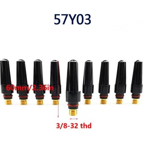 5Pcs 10Pcs TIG Welding 57Y03 Middle Back Cap for TIG Welding Torch wp 17 18 26 Series Tig Consumables Welding Soldering Supplies