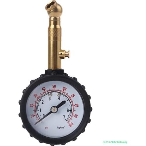 Dial Type Professional 0-100 PSI Tire Pressure Gauge for Car Motorcycle 583B