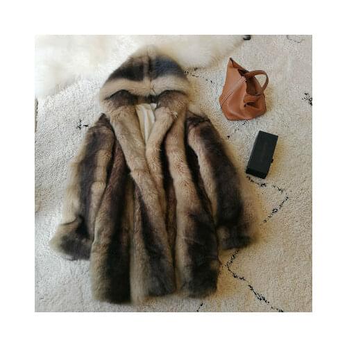 2020 New Style High-end Fashion Women Faux Fur Coat S105