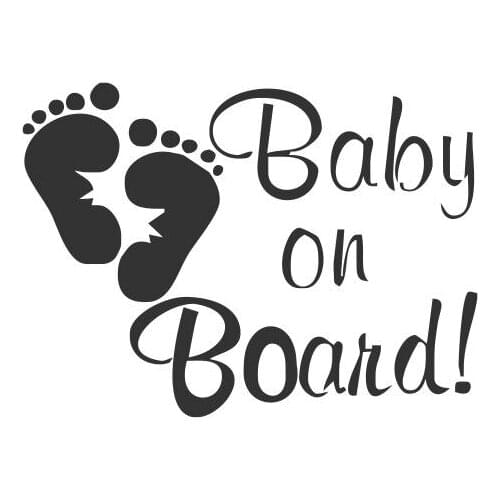 Cute Baby Foot Print Pattern Vinyl Car Stickers And Graphics Car Decal Detachable Art Mural FA234