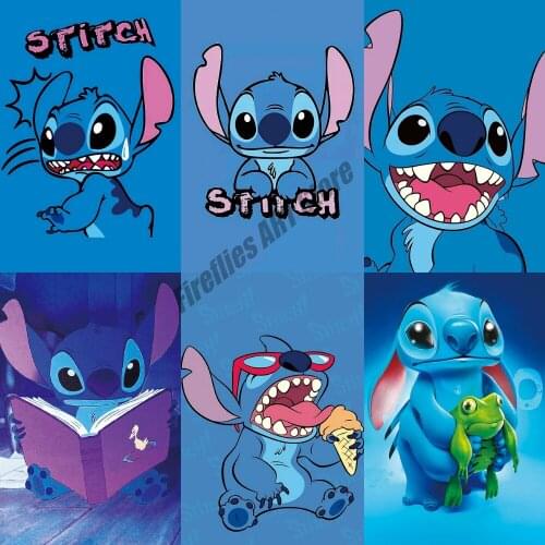 Disney Diamond Painting Star Baby Stitch Diamond Embroidery Full Square/Round Cross Stitch Kits Mosaic Home Decoration Gift