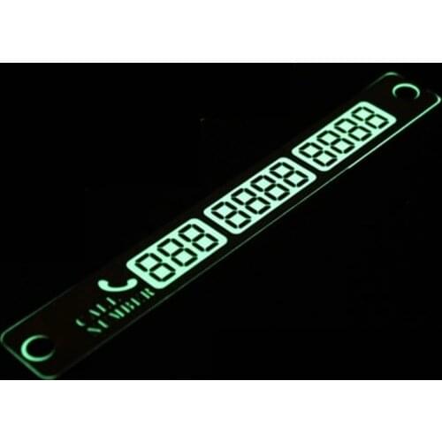 Car Styling Luminous Phone Number Parking Card Sticker for Volkswagen VW Polo Passat B5 B6 B7 GOLF 4 5 6 7 Touran T5 Accessories