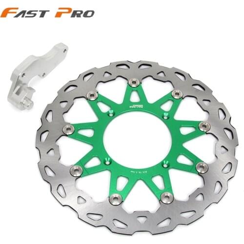 Motorcycle CNC 320MM Floating Brake Disc Adapter Bracket For KAWASAKI KX125 KX250 2006-2008 KX250F KX450F 06-15 KLX450R 07-15
