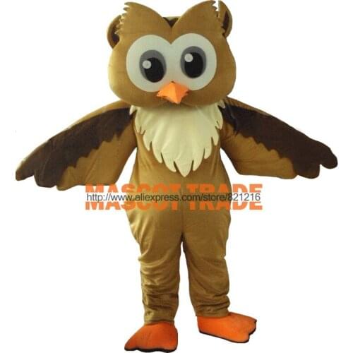 Professional New Style Big Grey Owl Mascot Costume Fancy Dress