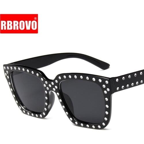 RBROVO 2021 Classic Vintage Sunglasses Women/Men Candy Color Luxury Plastic Lady Sun Glasses Retro Oculos De Sol Feminino UV400