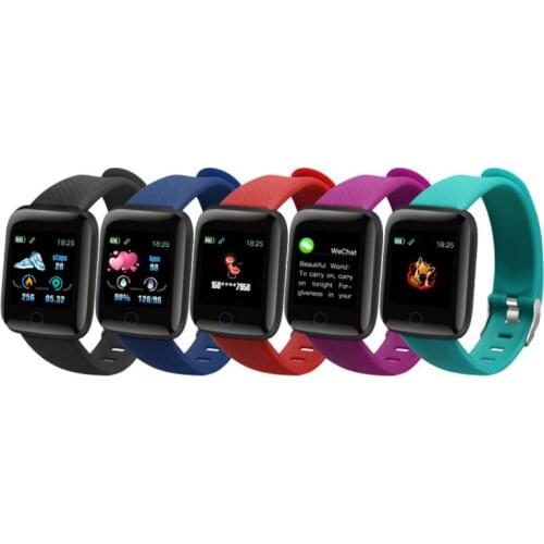 116 PLUS Smart Bracelet Bluetooth IP67 Waterproof Smart Watch Color Screen Heart Rate Blood Pressure Monitoring Track Smartbnand