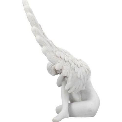Sobbing Angel Garden Statue Home Decor Angel Resin Sculpture Resin Wing Ornaments Garden Home Decoration