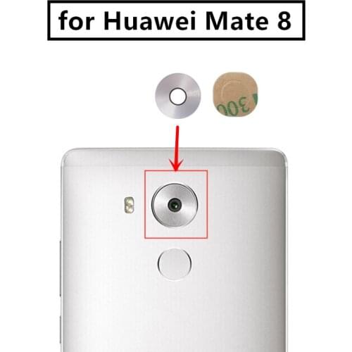2pcs for huawei mate 8 Camera Glass Lens Back Rear Camera Glass Lens with Glue Replacement Repair Spare Parts