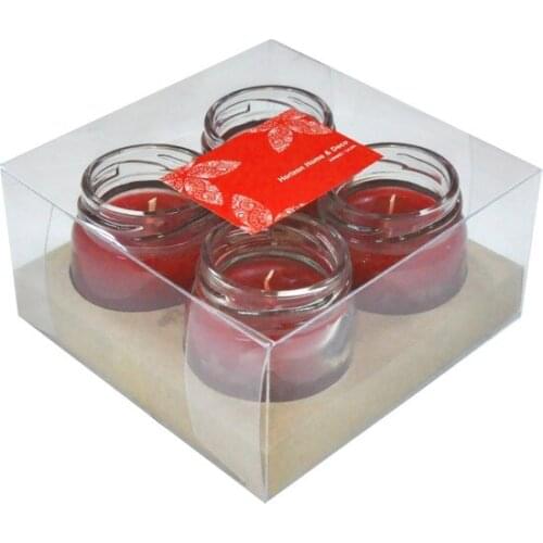 Horizon Candle Jar Candle-Strawberry Fragrant 4'lü / 6449 candles and scents свечи и ароматы velas y aromas