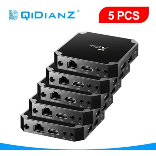 X96mini 5pcs Android 9.0 Smart TV BOX S905W Quad Core support 2.4G Wireless media player WIFI X96 mini Set Top Box