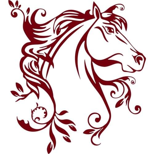 For Horse Flowers Tribal Rodeo Cowgirl Western Car Truck Window Vinyl Decal Sticker Styling