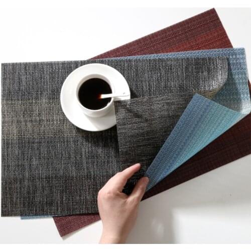 Japanese non-slip anti-scald Table napkins PVC napkin Wedding Decorative Tea towel plastic tablecloth dinner christmas serving