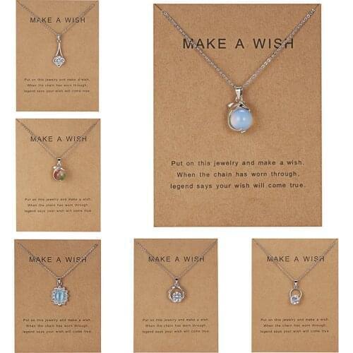 2021 Trendy Dainty Flower Dolphin Ball Necklace For Women Choker Geometric Crystal Pendant Clavicle Chain Party Wedding Jewelry