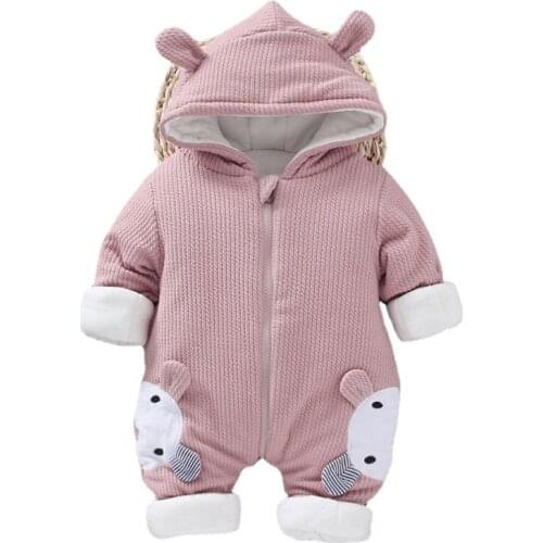 Winter Baby Clothes for Infant Girls Overalls Newborn Baby Cotton Costume Romper for Baby Boys Jumpsuit Toddler Clothes 0-24M