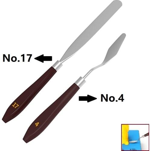 MEGA 1PC Removal Tool Spatula 3D Printer Models Mini Shovel Stainless Steel Blade No. 4 and No. 17 for Removing 3D Printing Mold