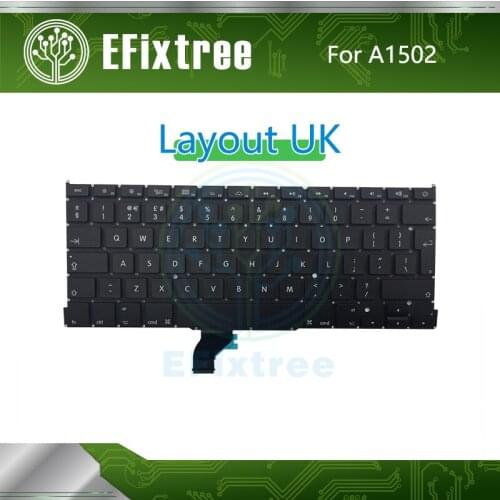 10 PCS Full New A1502 UK Big ''Enter'' English For Macbook Pro Retina 13" A1502 Layout 2013 2014 2015 EMC2678 EMC2875 EMC2835
