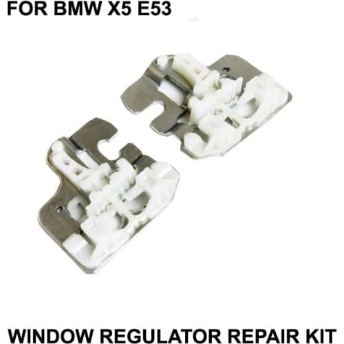 2000-2015 CR WINDOW CLIPS FOR BMW X5 E53 WINDOW REGULATOR REPAIR CLIPS with METAL SLIDER FRONT RIGHT SIDE