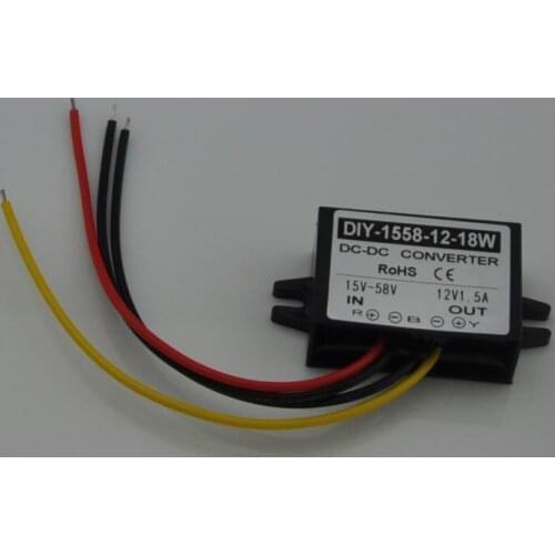 24V36V48V To 12V 1.5A 18W Buck Module DC DC Power Converter Step Down Waterproof