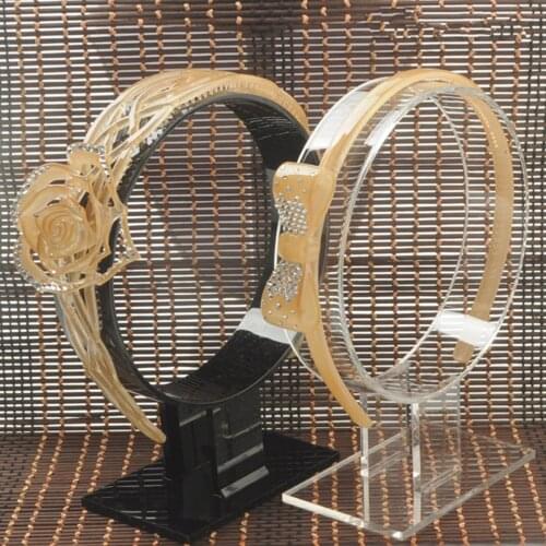 Acrylic Headband Holder Hair Band Headgear Display Stand Black 2021