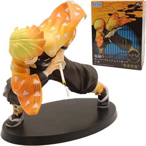 Anime Demon Slayer Figures Kimetsu no Yaiba Action Figure Model Tanjirou Agatsuma Zenitsu Figuras Cartoon Cool Boy Kids Toy Gift