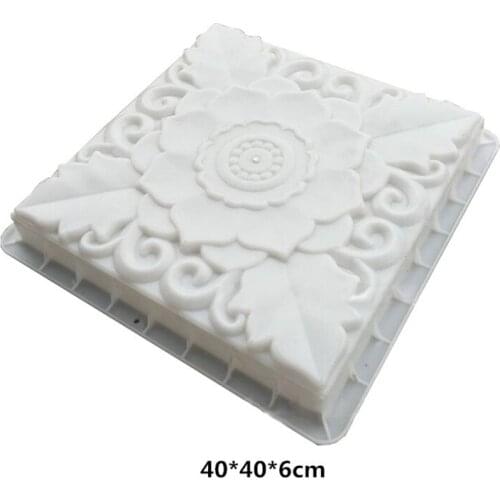 Cement Antique Brick Square PVC Garden Park Plastic Pving Mould Durable Stone Brick Paving Molds