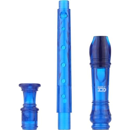 Colorful 8 Holes Soprano Descant Recorder Flute with Cleaning Stick German Fingering Chart for Kids Instrument Beginners