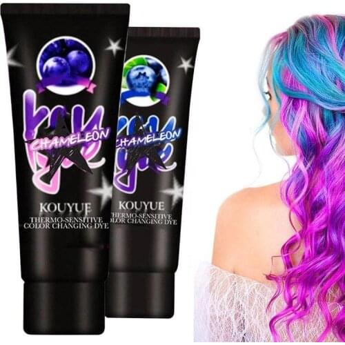 Thermo Hair Dye Color Cream Grey Purple Green Blue Hair Color Dye Cream Semi Permanent Paint For Hair Styling Tools