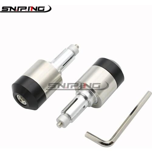For Kawasaki NINJA 650R ER6F Ninja 250 300R 400 ZX9R ZXR400 Handlebar Balanced Plug Slider Handle Bar End Grips Cap
