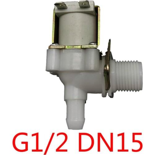 G1/2 DN15 Water Dispenser Inlet Plastic Solenoid Valve Quarter External Thread Outlet 12mm Pagoda 220V 24V 12V