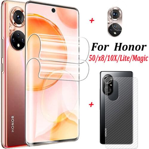 Hydrogel Film For Honor 10X Lite 2020 Not Glass+Back Film Honor10X Lite Camera Protection Honor10XLite x10 10 X Light Soft Flim