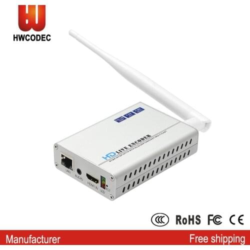 HWCODEC H8118AV-WP H264 H265 HDMI Encoder IPTV Video Encoder Wireless 1080P Video Converter Support HTTP RTSP RTMP for YouTube