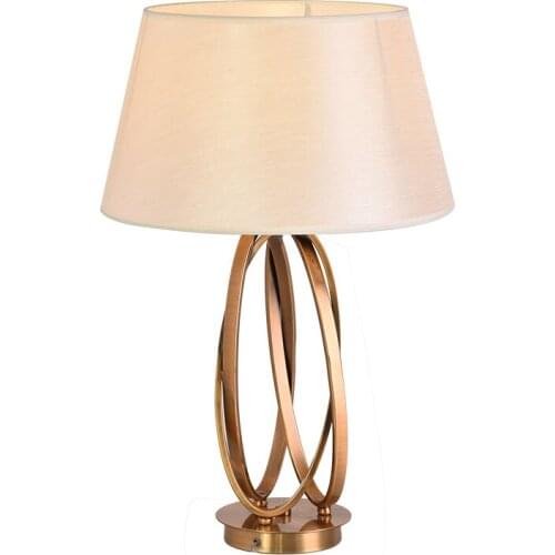 Postmodern Chinese table lamp, light luxury, creative designer, bedroom living room, simple bedside table lamp