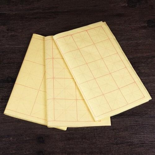 Chinese Thicken Painting Xuan Paper 70sheets Papel Arroz Beginner Calligraphy Xuan Paper with Grids Rijstpapier Carta Di Riso