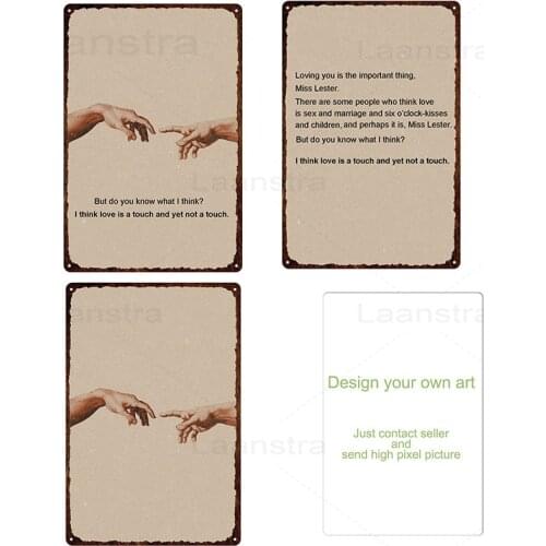 Hands Metal Sign Text Quote Tin Sign Home Decor Wall Art The Heart of a Broken Story Iron Plate Room Decoration Metal Plaque