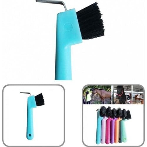 Minimalistic Easy to Use Horse Grooming Horseshoe Brush for Professional Use