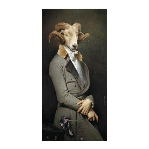 Lot style Choose Earl of the Goat Creative Animal Art print Silk poster Home Wall Decor