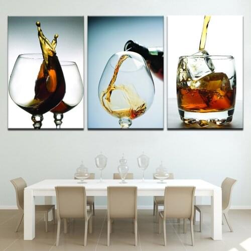 Wall Art canvas painting wall Picture Wine Liqueur Print Modern Poster for Bar restaurant Kitchen bedroom Living Room Home Decor