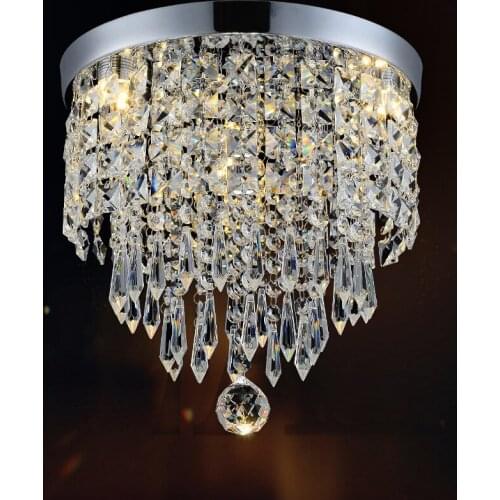 New Hot Sell Contemporary Luxury Crystal LED Ceiling Light Fixture Lamp Hallway Lighting For Kitchen Foyer CL123